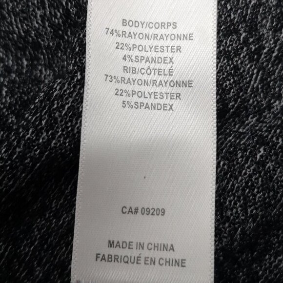 Cleo Ladies Size XS Black with Specs of Grey Lightweight Cowl Neck Sweater - Picture 6 of 9